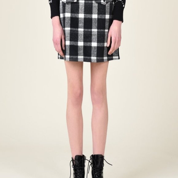 Plaid Check Mini Skirt - Picture 2 of 3